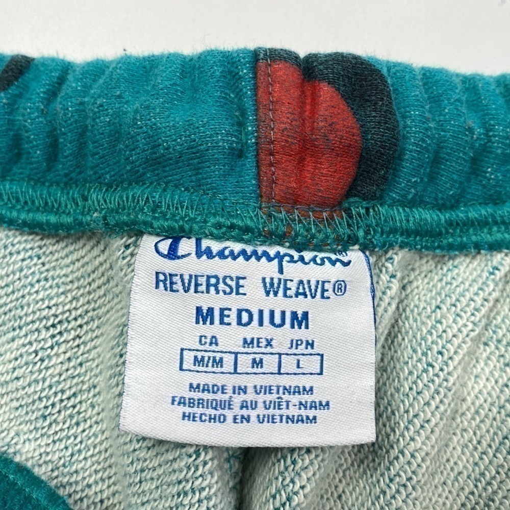 Champion Reverse Weave All Over Print Script Gree… - image 2